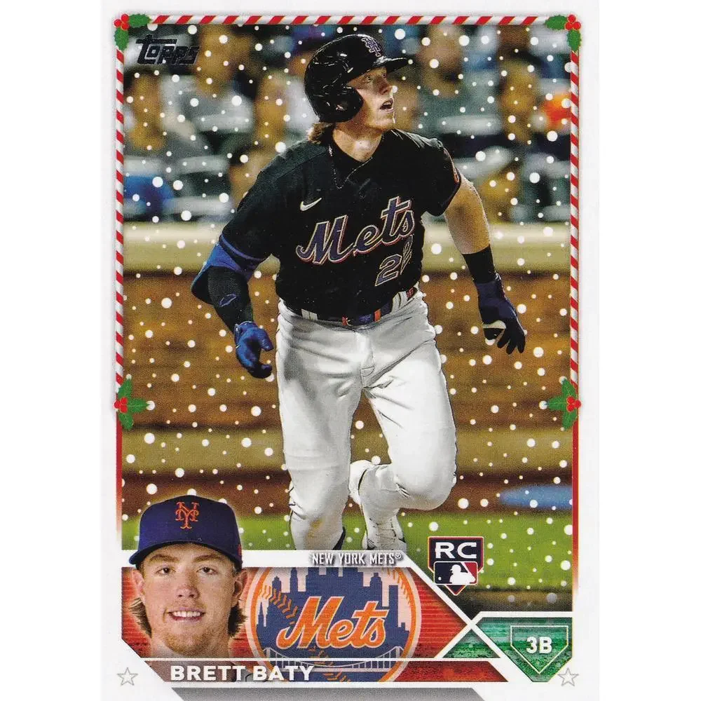 2023 Topps Holiday Brett Baty RC H151 New York Mets